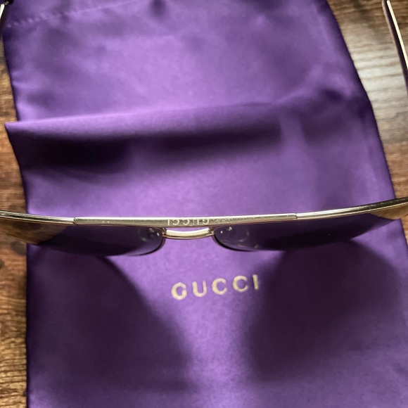 Gucci Gold Aviators Unisex - Picture 2 of 7